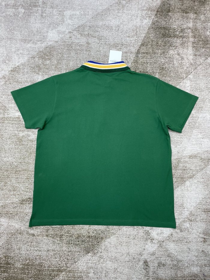 1:1 quality version Collar colour blocked simple polo shirt 4 colors