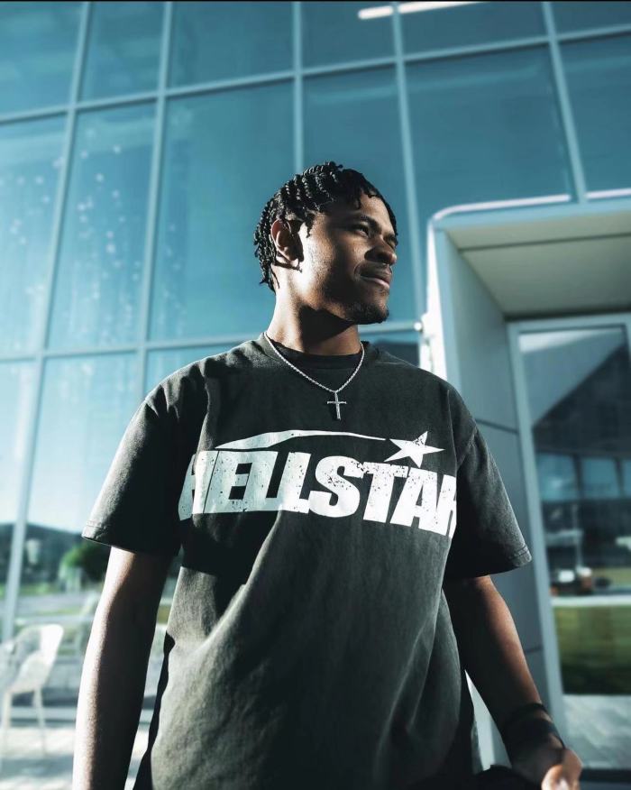 [Big & Tall for weights up to 260 lbs]1:1 quality version HS Classic Letter Large Logo Tee