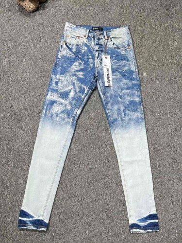 1:1 quality version Light Blue Splash Ink Gradient Jeans