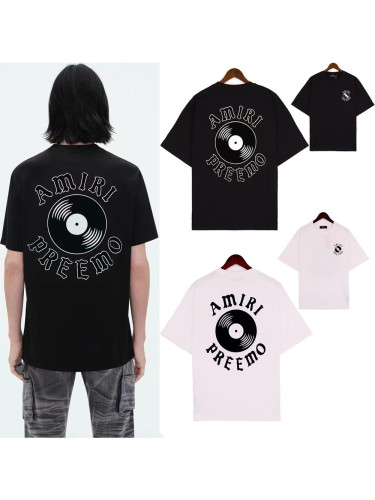 Record Letter Print Tee 2 colors