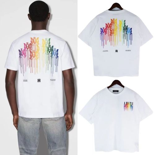 Colourful Ink Splash Graffiti Flow Paint Tee 2 colors