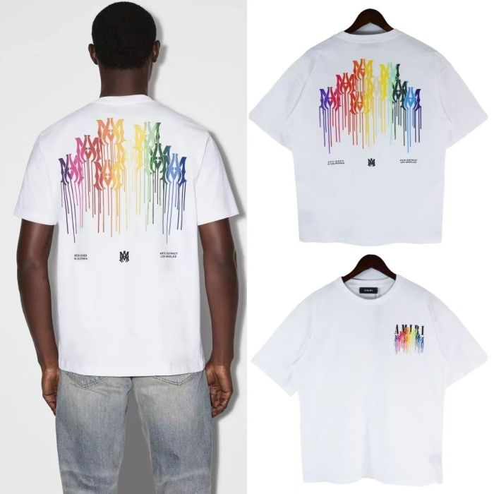 [50% Off]Colourful Ink Splash Graffiti Flow Paint Tee 2 colors 25893111