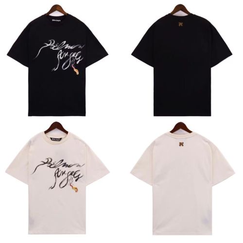 Smoke Letter Print tee 2 colors