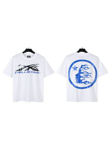 Blue logo rubber print Tee