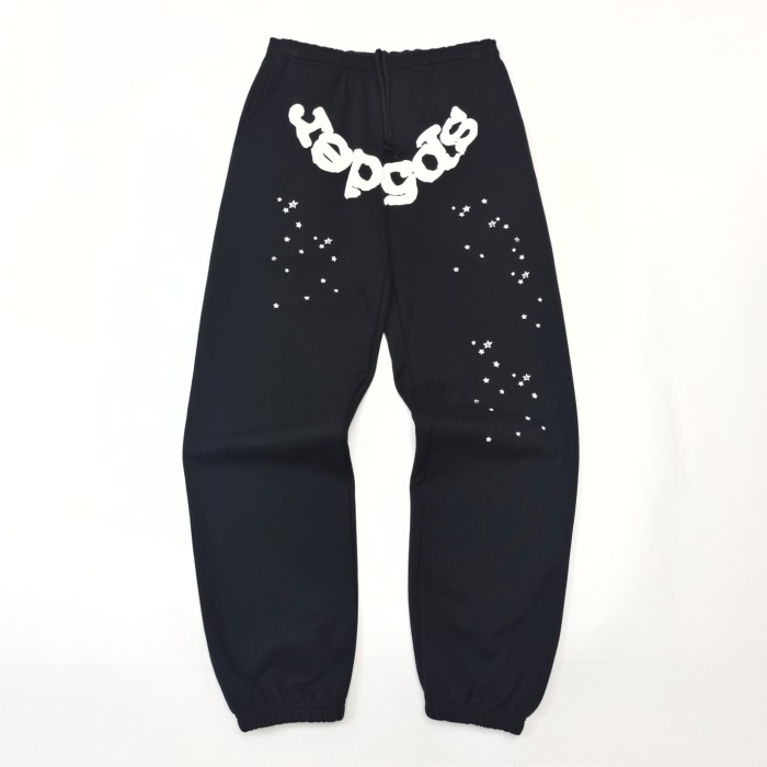 [Buy One Get One Free] 1:1 quality version White Stars Spiderweb Foam Letter Print Hoodie & Pants Set