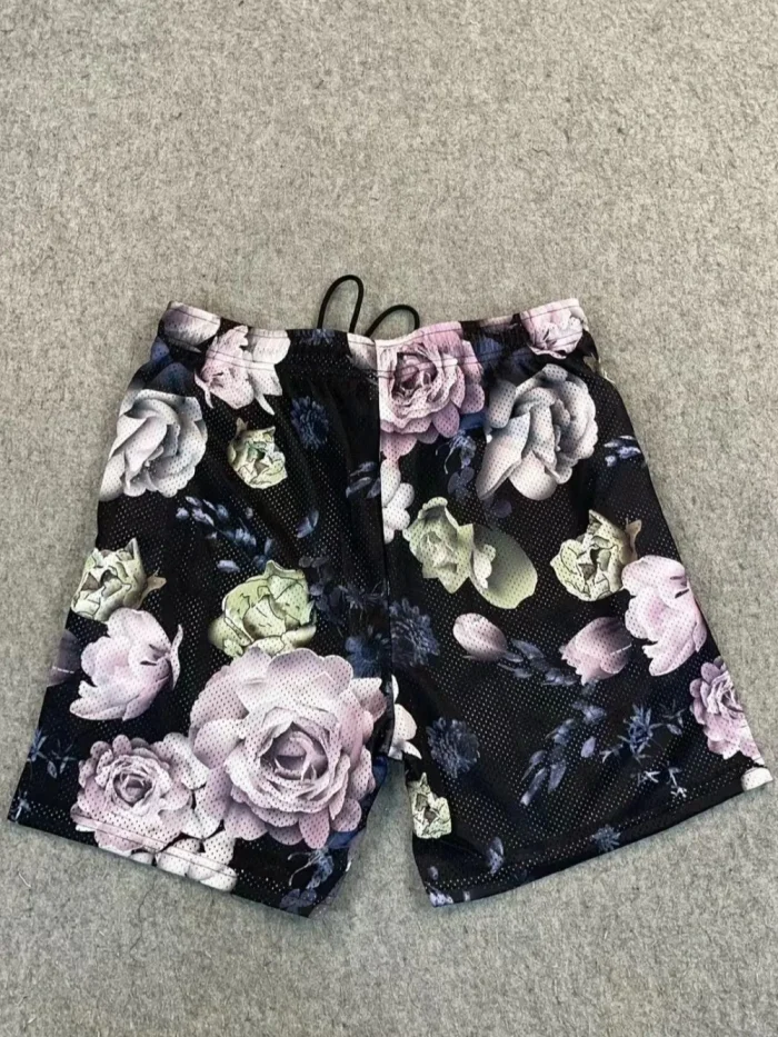 [50% Off]Dark shorts with large flowers 19792469
