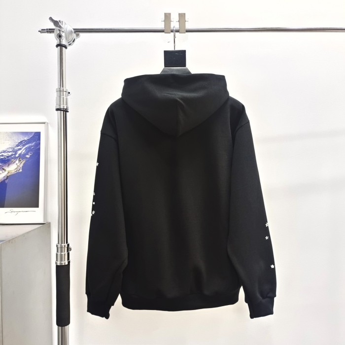 [Buy One Get One Free] 1:1 quality version White Stars Spiderweb Foam Letter Print Hoodie & Pants Set