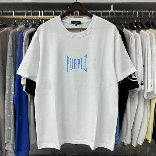Blue small letter logo printed tee 2 colors