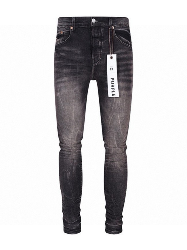   1:1 quality version Irregular Scratch Wash Jeans