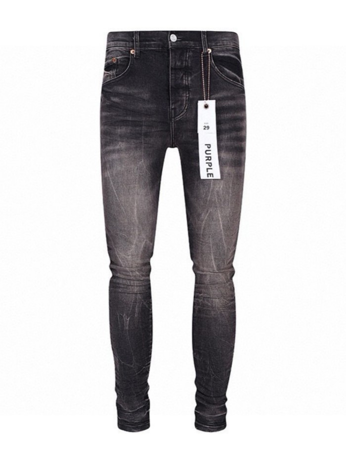   1:1 quality version Irregular Scratch Wash Jeans