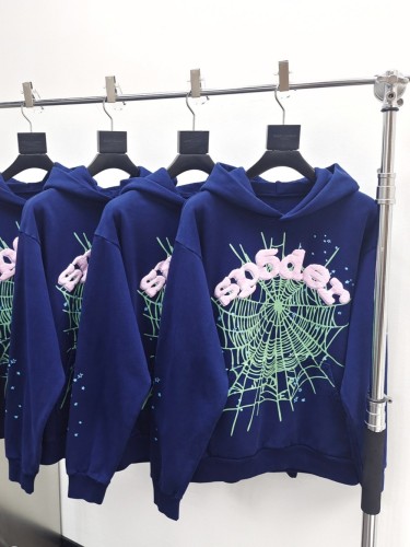 1:1 quality version Green Spiderweb Pink Foam Letter Print Hoodie & Pants Set
