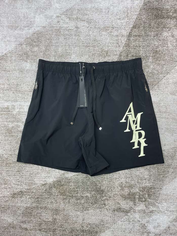 1:1 quality version Slant letter logo print drawstring shorts
