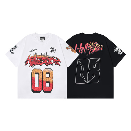 Gradient number 08 logo print Tee 2 colors