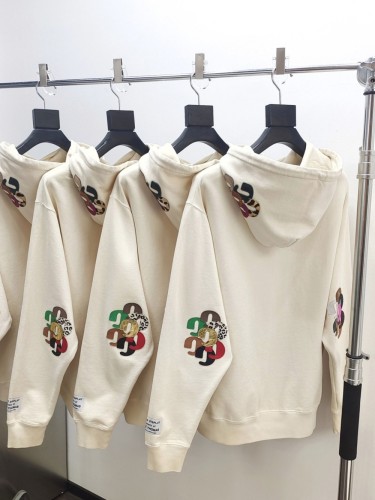 1:1 quality version Splash Ink Leather G  Inverted Letter Hoodie