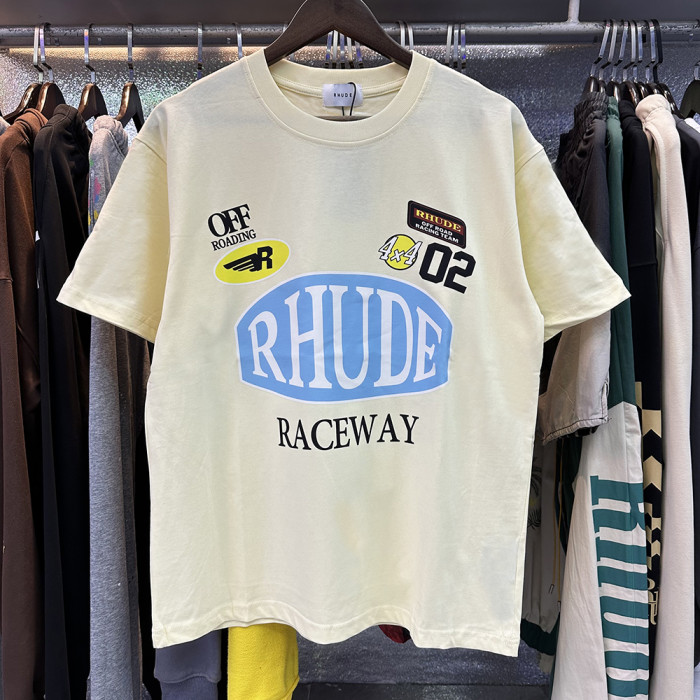 New Racing Slogan Badge Printed Tee 3 colors