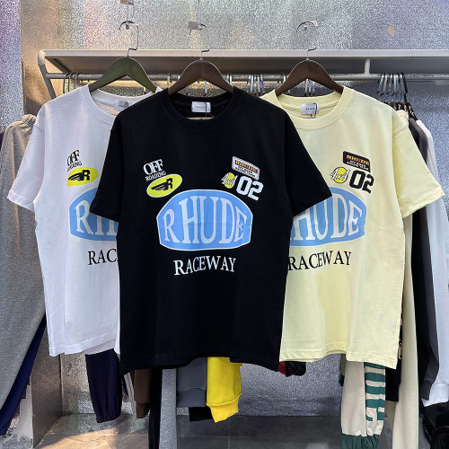New Racing Slogan Badge Printed Tee 3 colors
