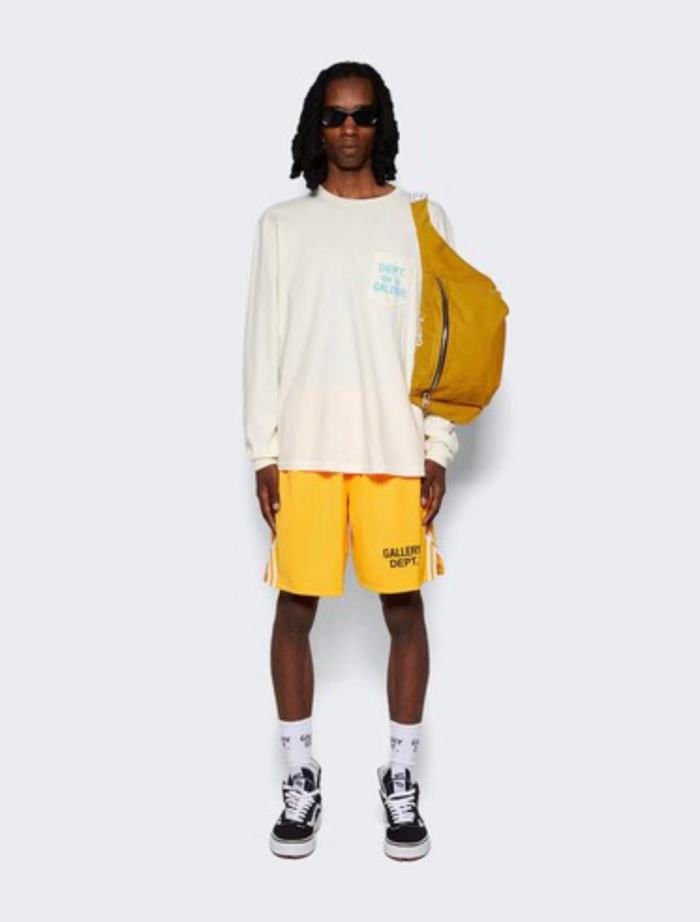 [Big & Tall for weights up to 260 lbs]1:1 quality version Chest Pocket French Letter Logo Long Sleeve T-Shirt 3 colors