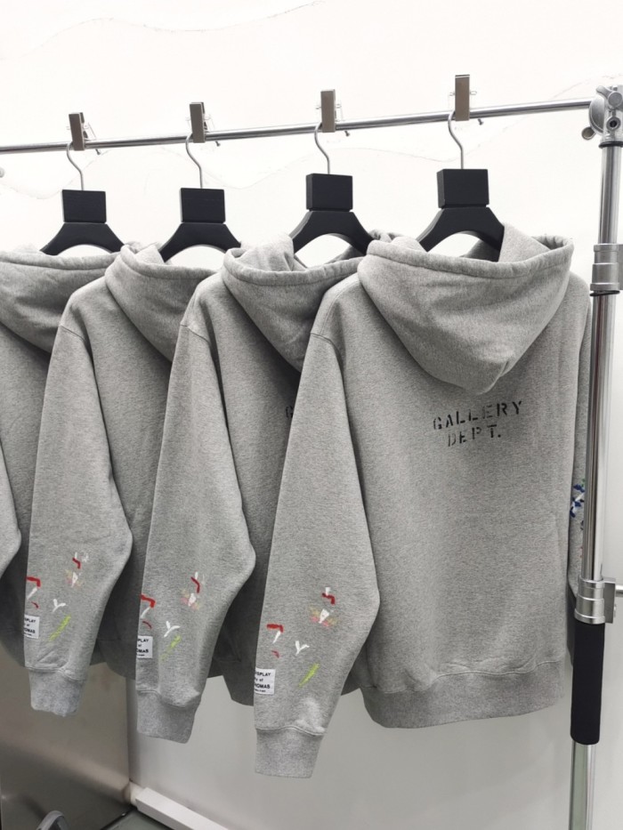 [Big & Tall for weights up to 260 lbs]1:1 quality version Hand Painted Small Letter Logo Hoodie