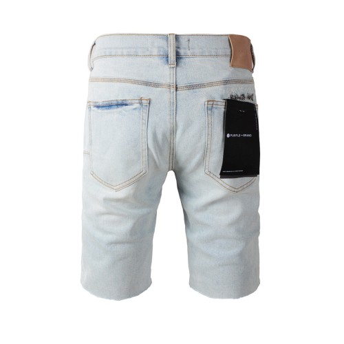 1:1 quality version Red and Black Cashew Flower Patch Ripped Jeans Shorts