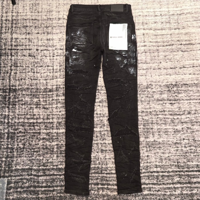 [buy more save more] 1:1 quality version Reversible ripped and inked jeans