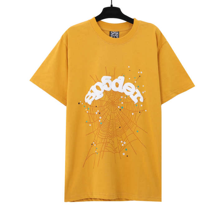 Classic Foam Letter Spider Web Print Tee 5 colors