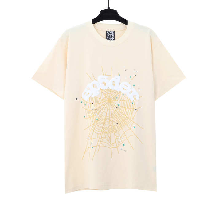 Classic Foam Letter Spider Web Print Tee 5 colors