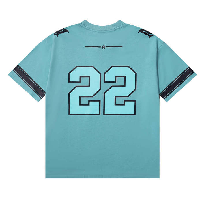 [buy more save more]Number 22 Letter Logo Printed Sports Jersey Tee 2 colors