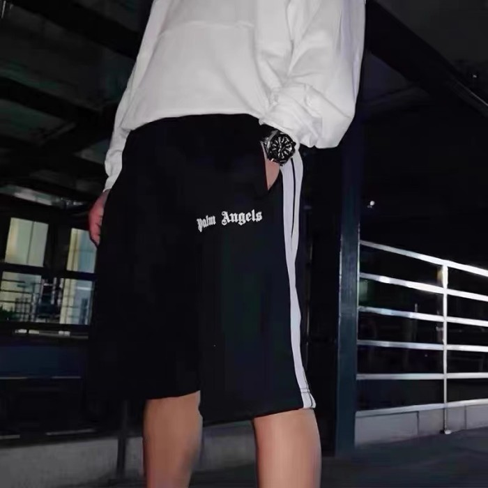 Simple Side Stripe Patchwork Monogrammed Sports Shorts 12 colors