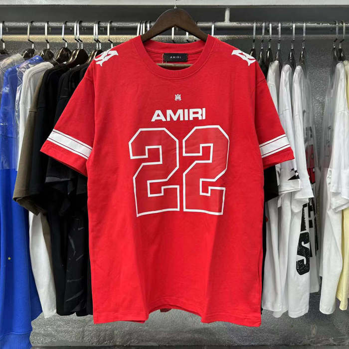 [buy more save more]Number 22 Letter Logo Printed Sports Jersey Tee 2 colors