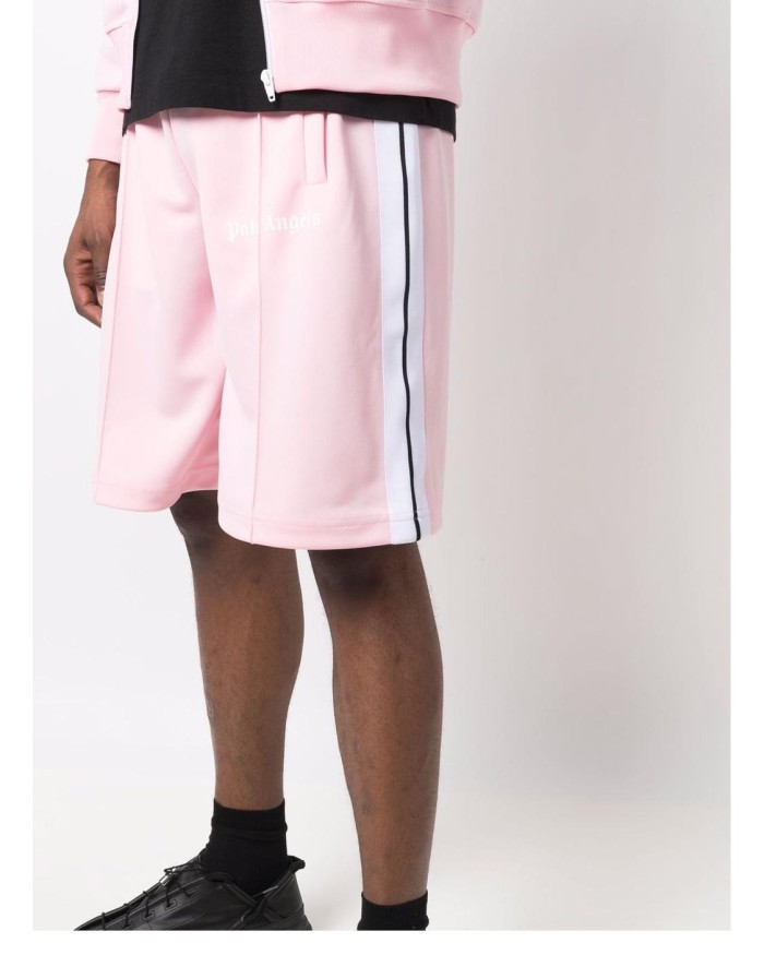 Simple Side Stripe Patchwork Monogrammed Sports Shorts 12 colors