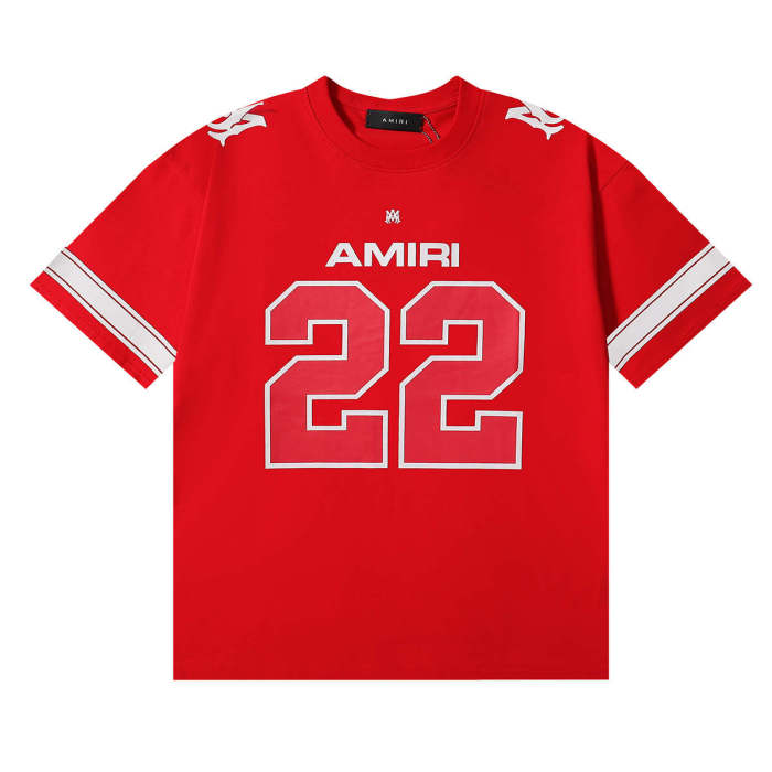 [buy more save more]Number 22 Letter Logo Printed Sports Jersey Tee 2 colors