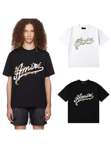 Straw Letter Print Tee 2 colors