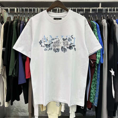 Lost Colour Floral Letter Print Tee 2 colors
