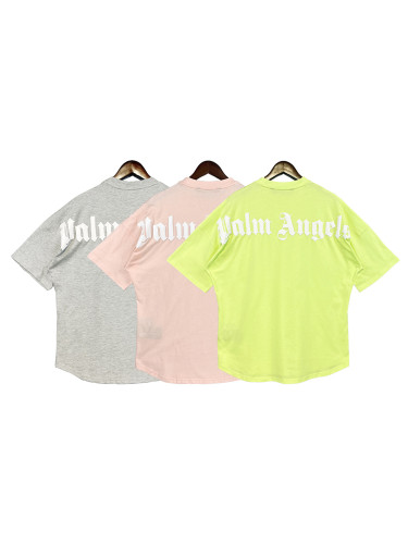 Back Foam Letter Print Drop Shoulder Short Sleeve 3 colors