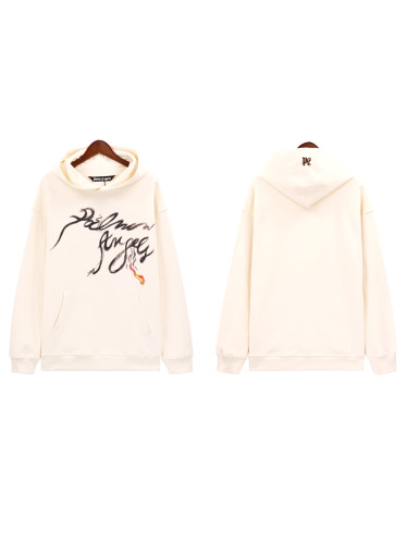 PA Chest Smoke Letter Print hoodie