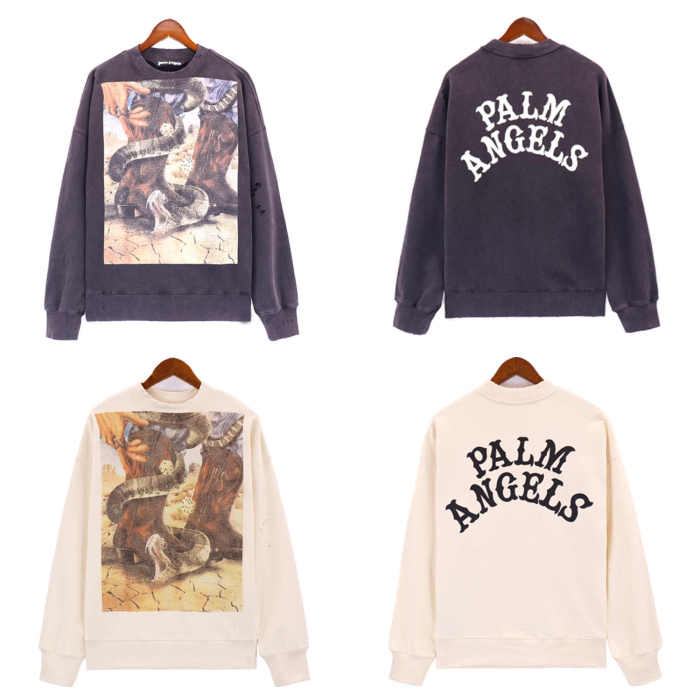 Dice Game Viper Letter Print Crew Neck sweatshirt