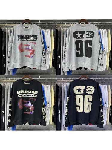 Eye Print Double Sleeve Full Logo sweatshirt 2 colors
