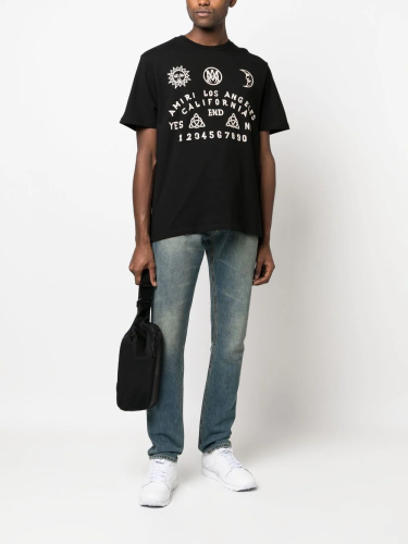 Sun Moon Letter Logo Print Tee 2 colors