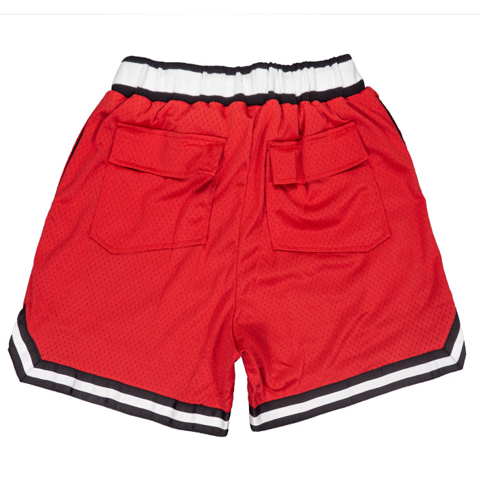 Simple white letter print quick dry gym shorts 3 colors