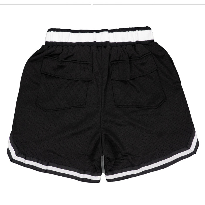 Simple white letter print quick dry gym shorts 3 colors