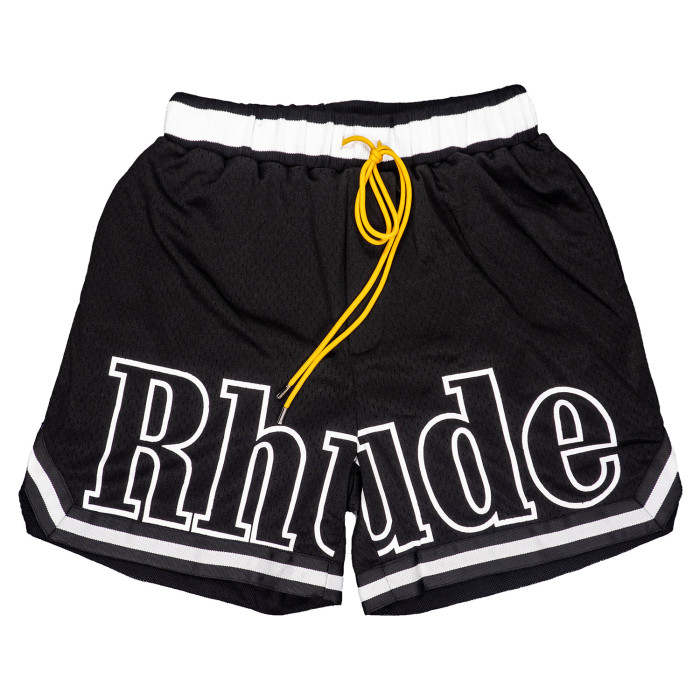 Simple white letter print quick dry gym shorts 3 colors