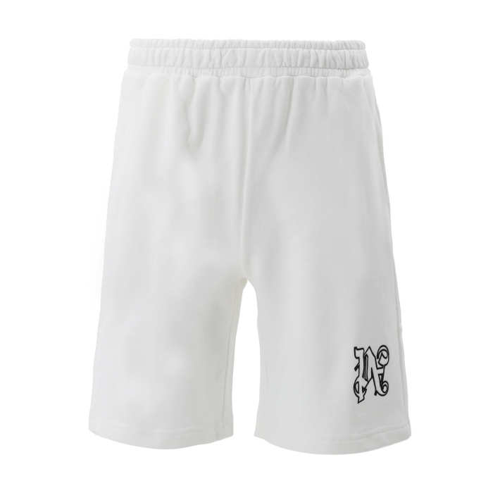 Inverted A Embroidered Letter Shorts 2 colors