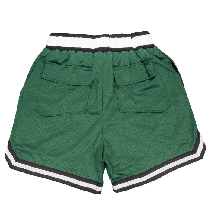 Simple white letter print quick dry gym shorts 3 colors