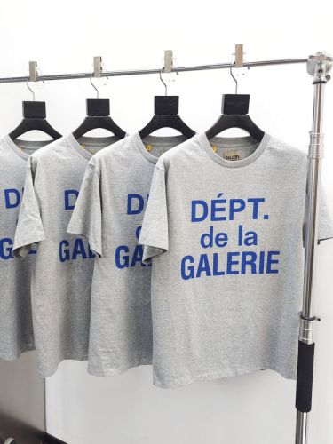 1:1 quality version Hemp Grey Large French Letter Print Tee