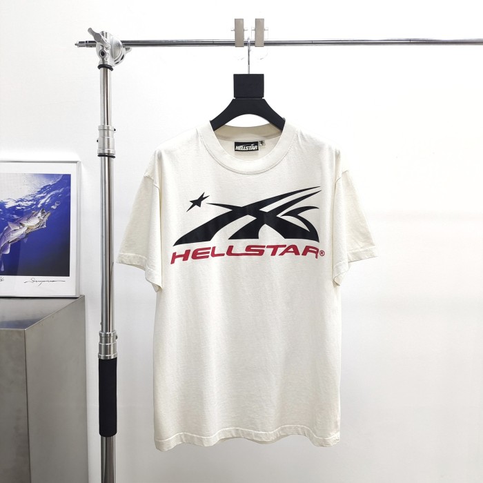 [Big & Tall for weights up to 260 lbs]1:1 quality version Black Red Logo Print Tee with NFC tag