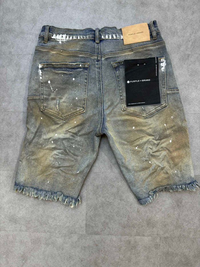 [buy more save more] 1:1 quality version Distressed Distressed Ink Dot Denim Shorts 26019819