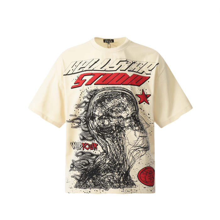 Full Print Flame Brain Storm Print Tee