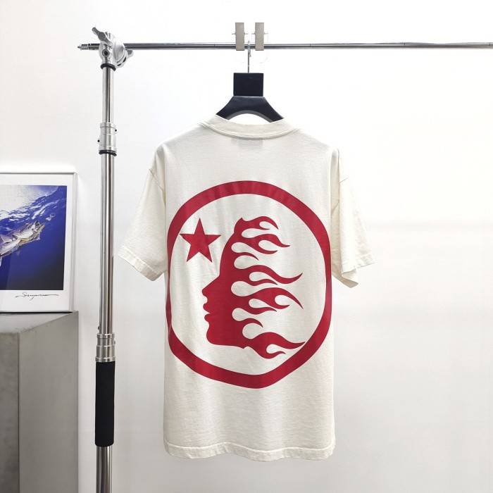 [Big & Tall for weights up to 260 lbs]1:1 quality version Black Red Logo Print Tee with NFC tag