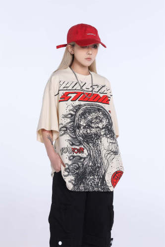 Full Print Flame Brain Storm Print Tee