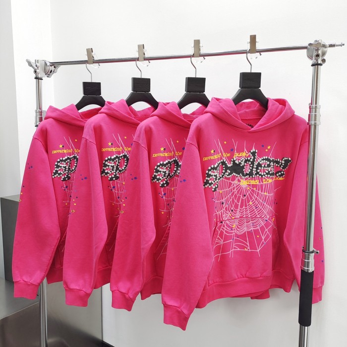 1:1 quality version Classic Rose Spider Web Hoodie & Pants Set